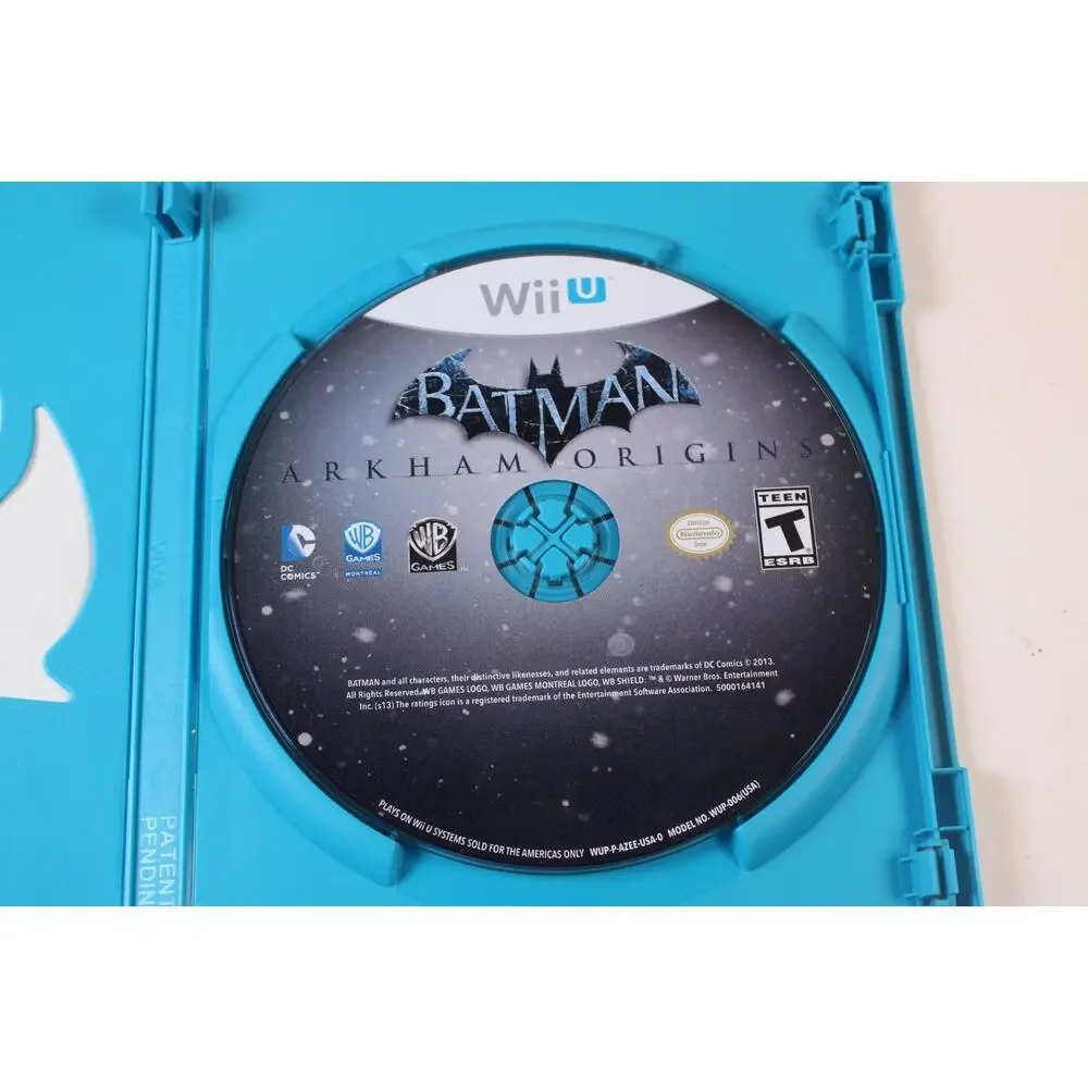 Batman: Arkham Origins (Nintendo Wii U, 2013) Authentic, Complete, Tested/Works